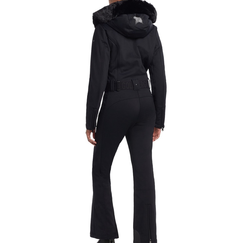 Goldbergh Parry Jumpsuit with Faux Fur in Black - size 36
